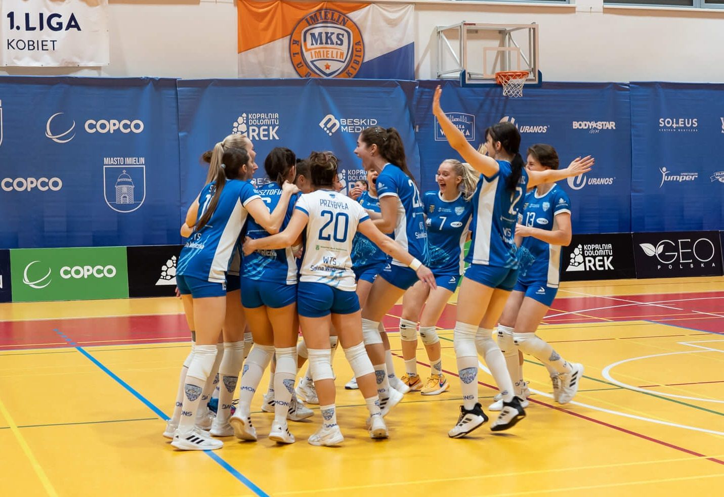 Mecz 10. kolejki 1. Siatkówki Kobiet: MKS Copco Imielin – WTS Solna Wieliczka 1:3 (26:24, 24:26, 13:25, 16:25)