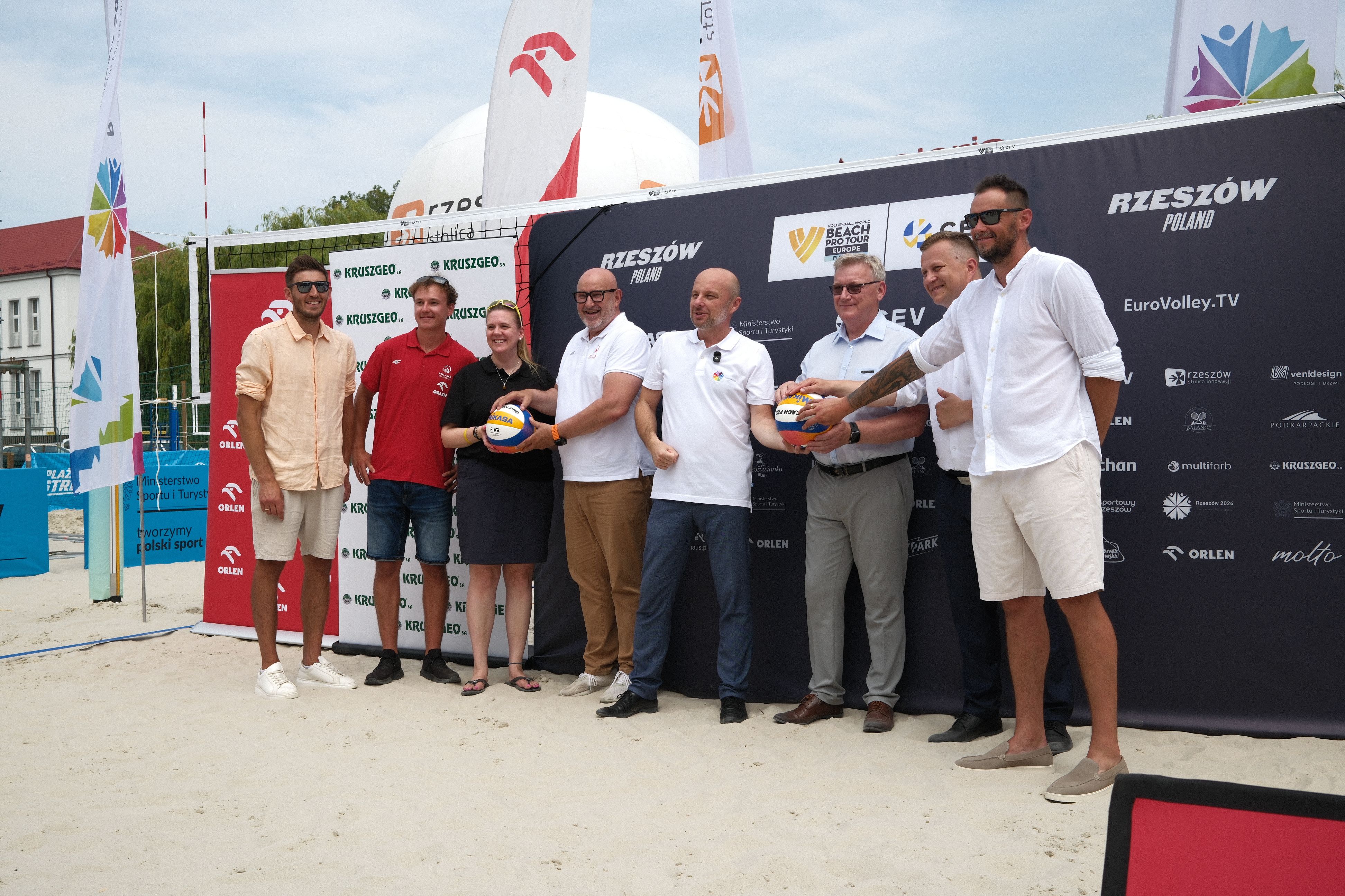 W Rzeszowie odbyła się konferencja prasowa przed VW Beach Pro Tour Futures Rzeszów 2026