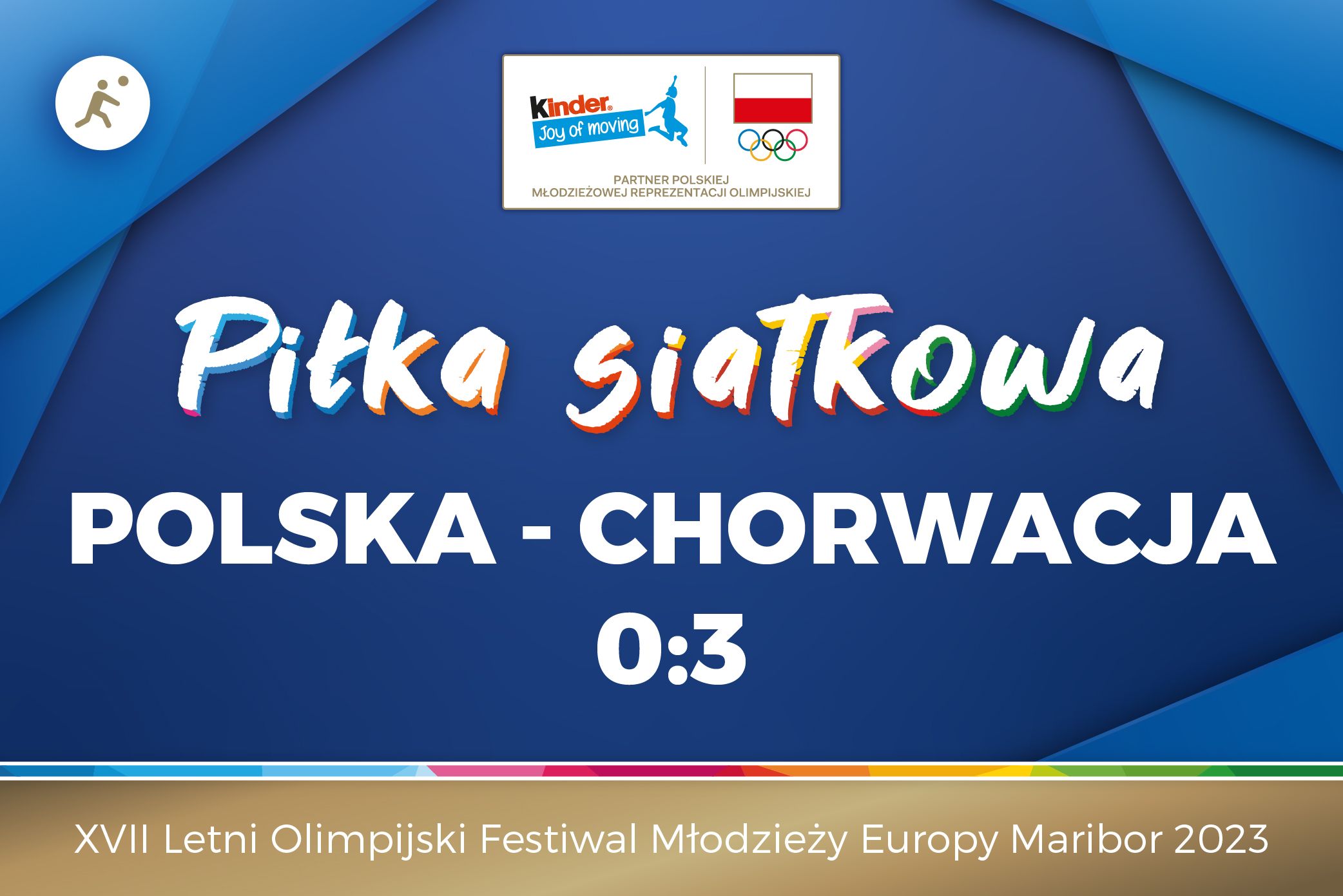 EYOF Maribor 2023: Polska - Chorwacja 0:3. Biało-Czerwone zagrają o 7. miejsce