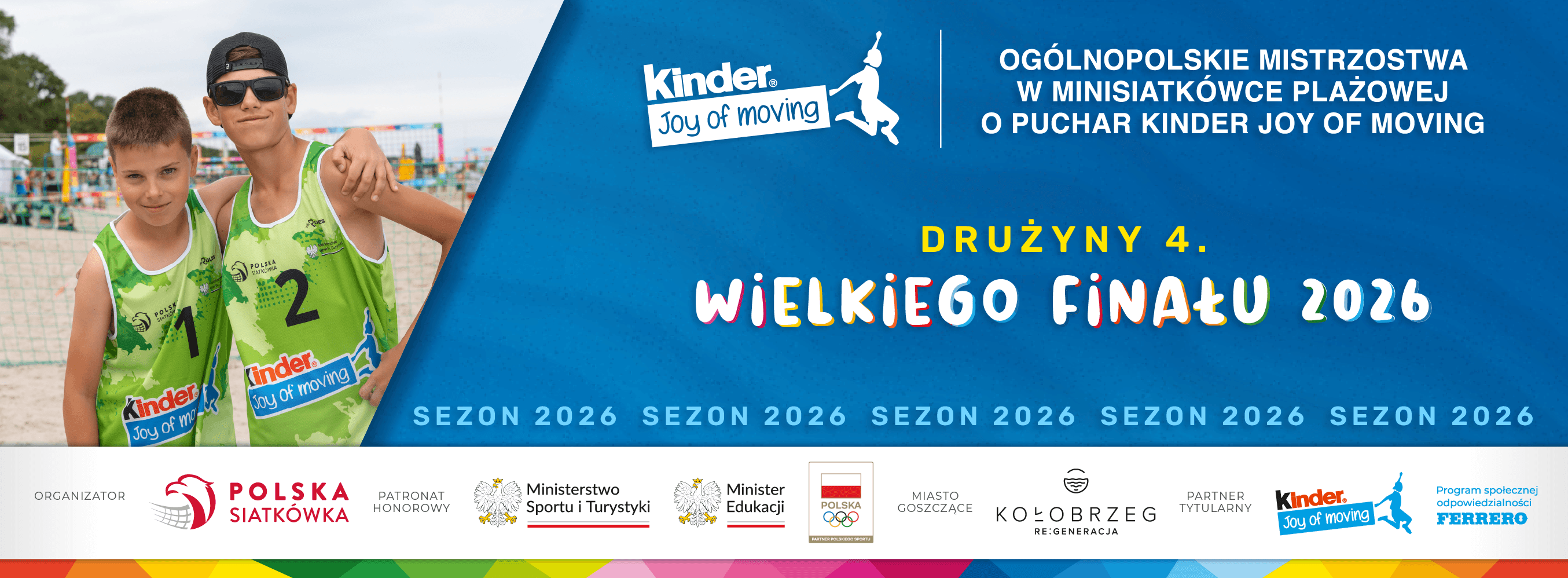 4. Wielki Finał KINDER Joy of moving: drużyny turnieju centralnego