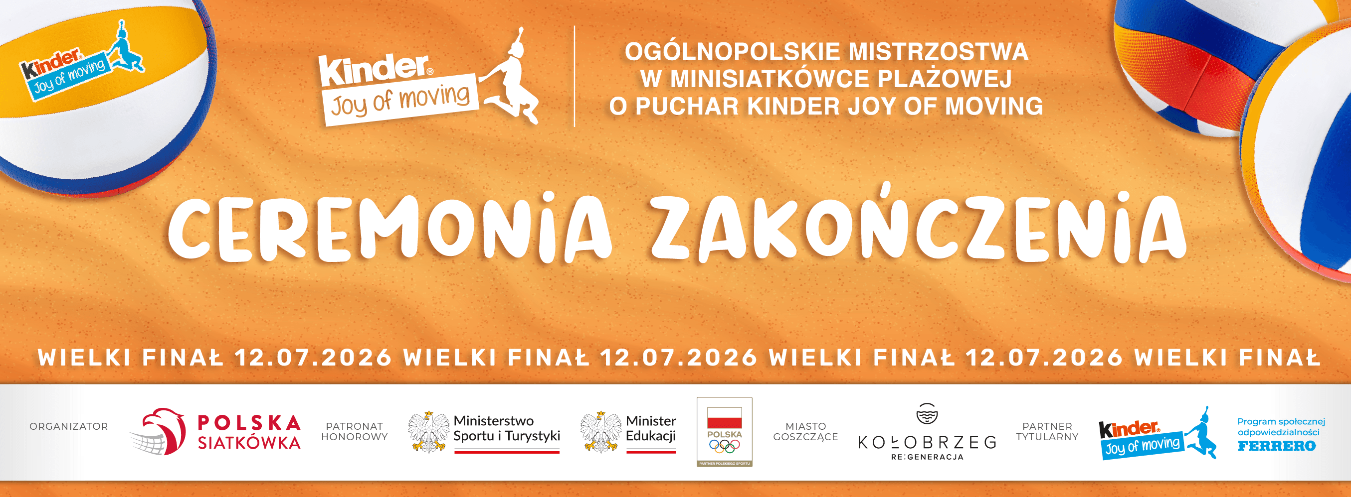 4. Wielki Finał KINDER Joy of moving: ceremonia zakończenia