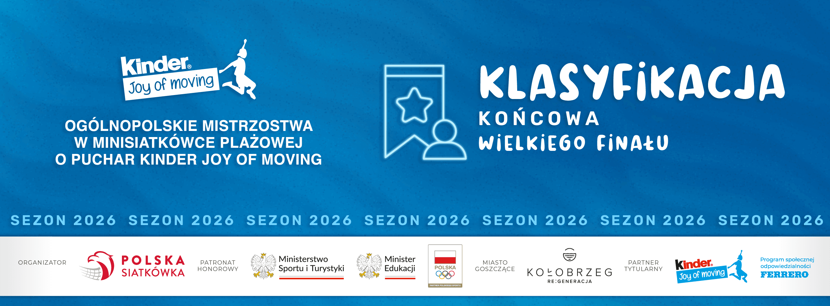 4. Wielki Finał KINDER Joy of moving: klasyfikacja końcowa