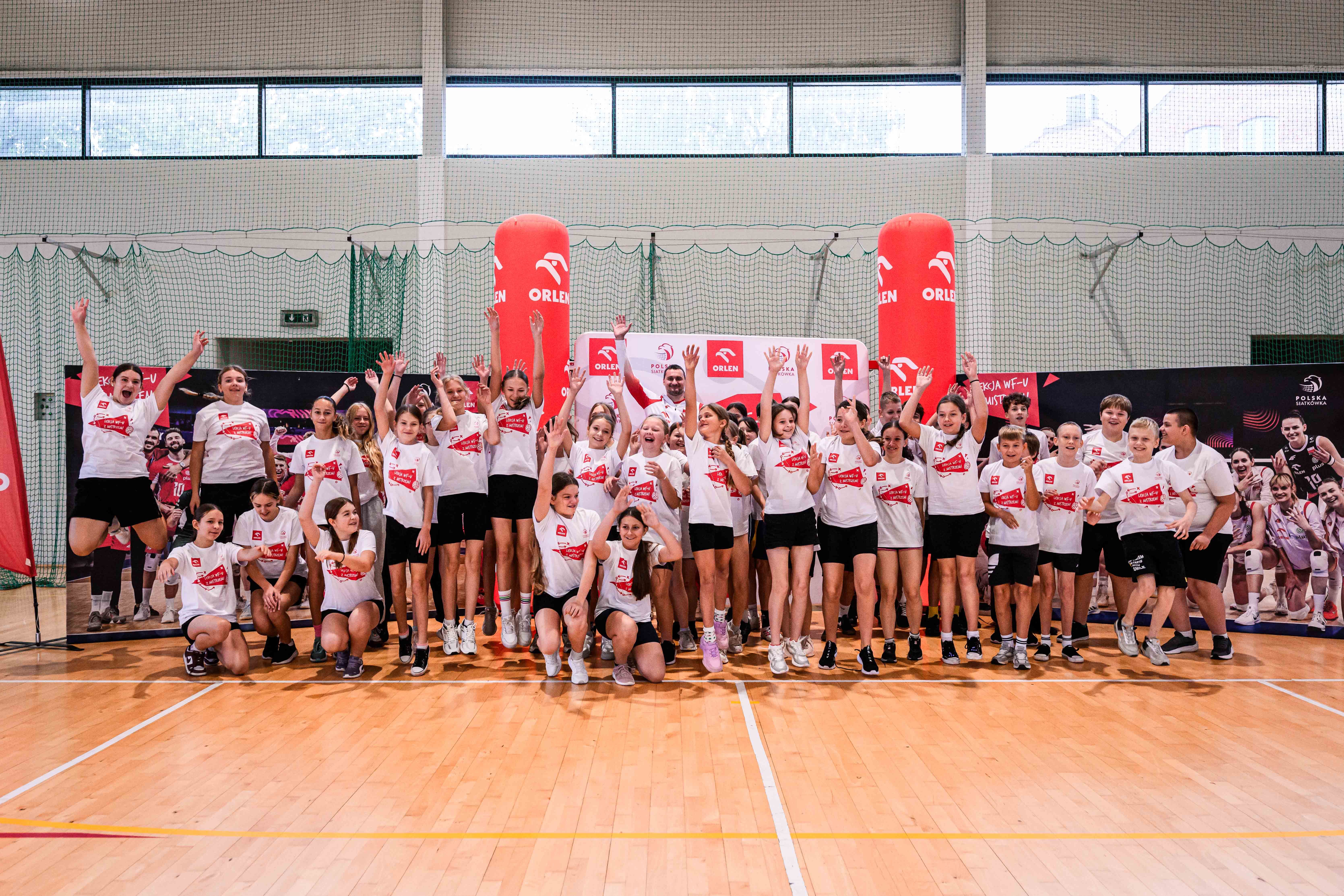 Lekcja WF z Mistrzem – sportowa lekcja z reprezentantami polskiej siatkówki