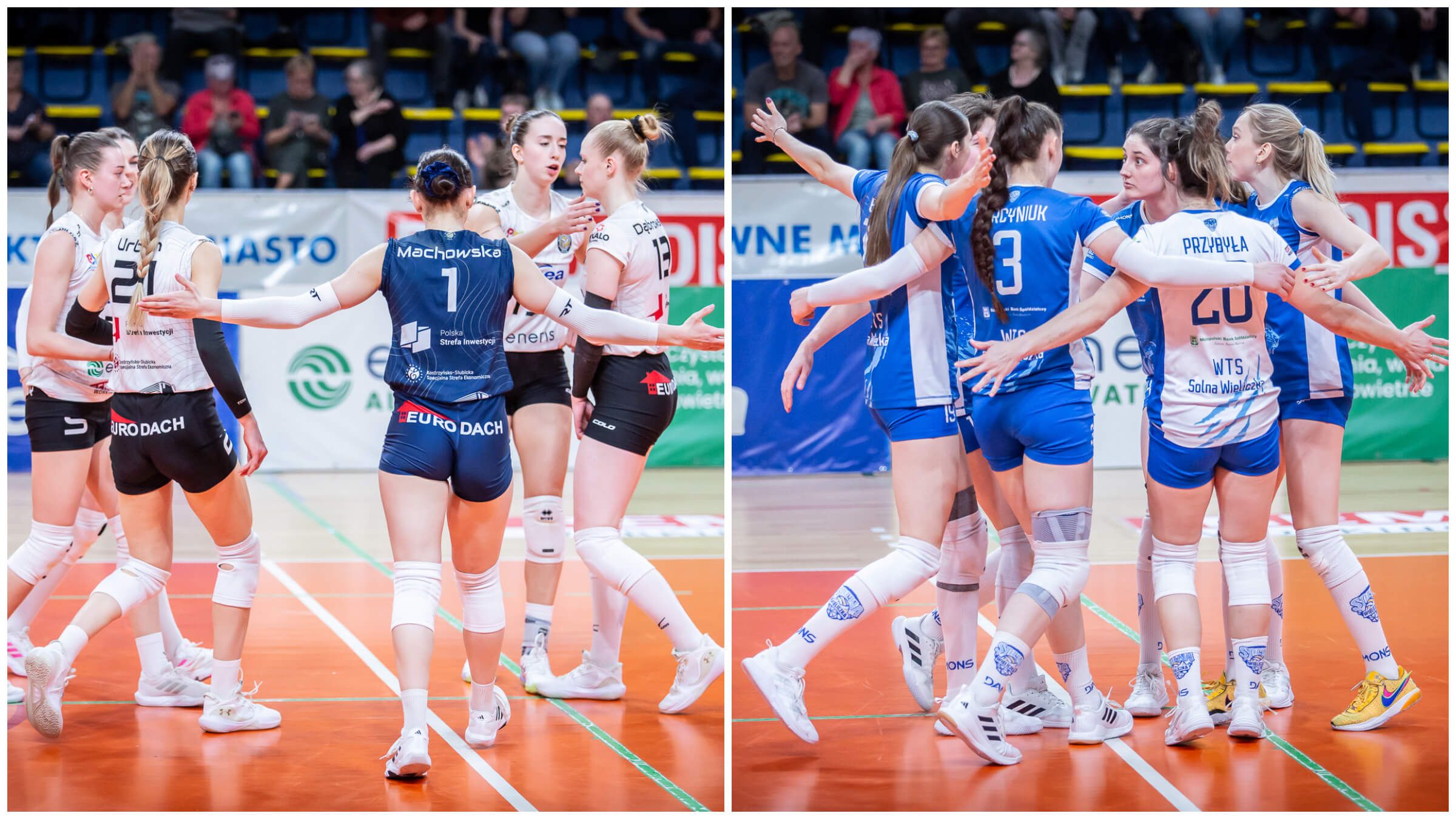 Mecz 26. kolejki 1. Ligi Siatkówki Kobiet KS Piła – WTS Solna Wieliczka 3:0 (25:15, 25:17, 25:23)