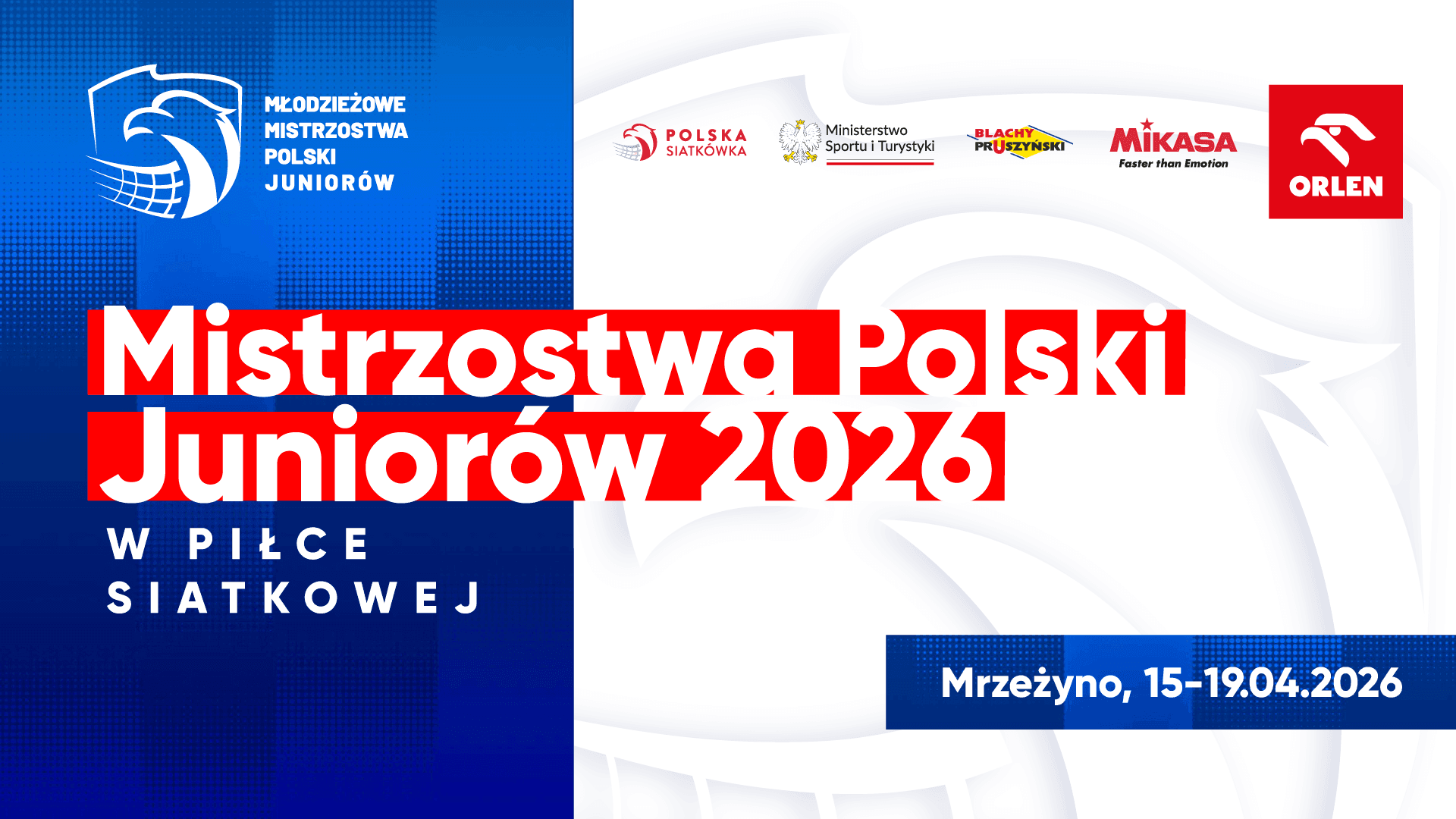 MP Juniorów – Mrzeżyno 2026: harmonogram