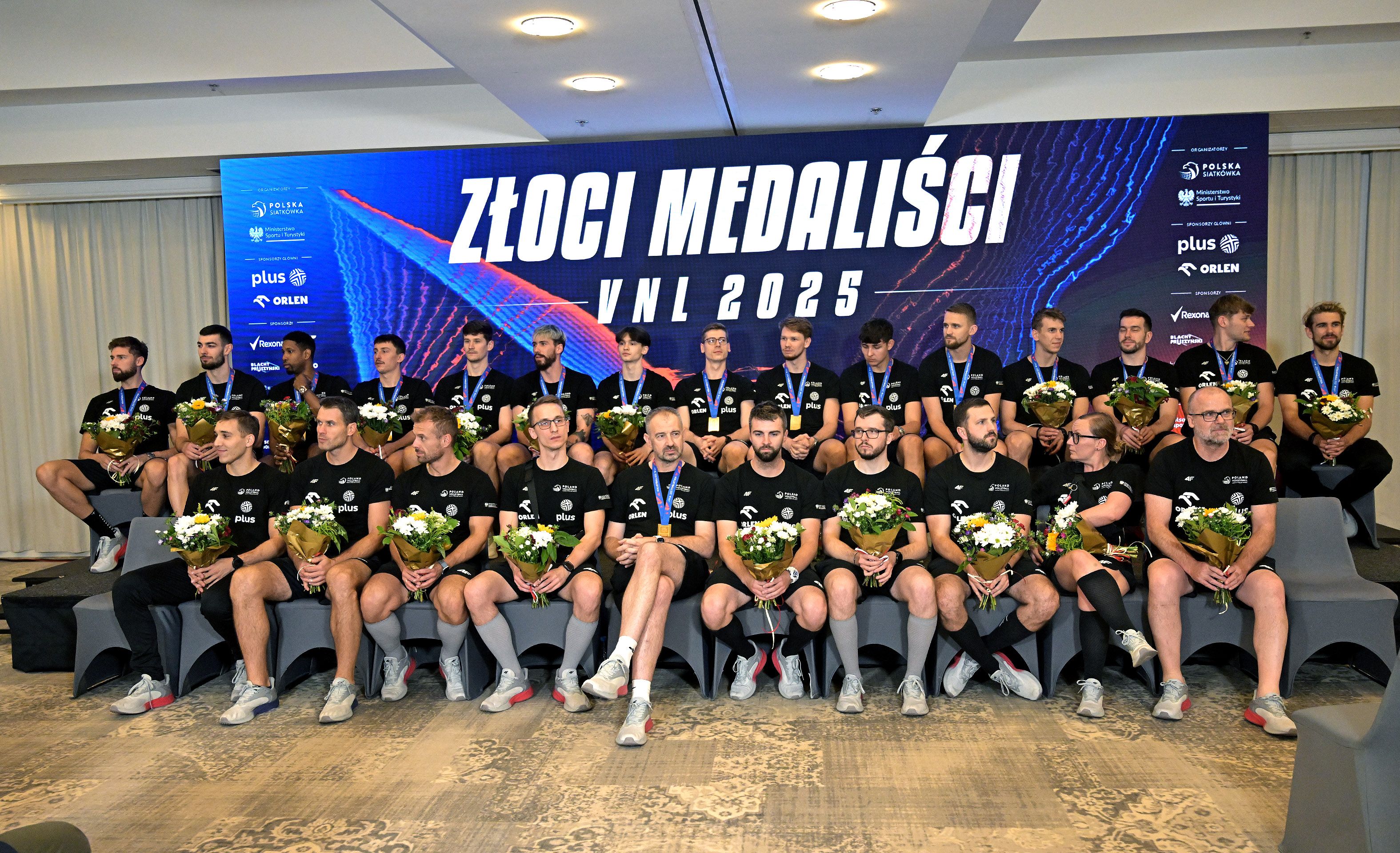 Powitanie złotych medalistów VNL 2025