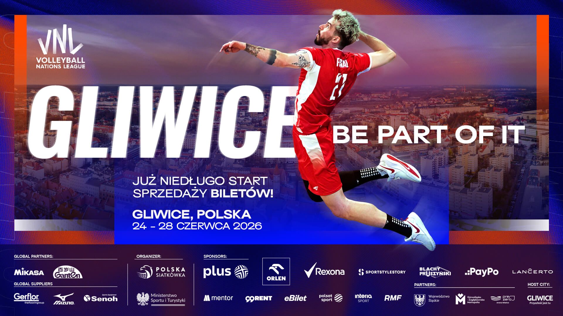 Już niedługo ruszy sprzedaż biletów na VNL w Gliwicach!
