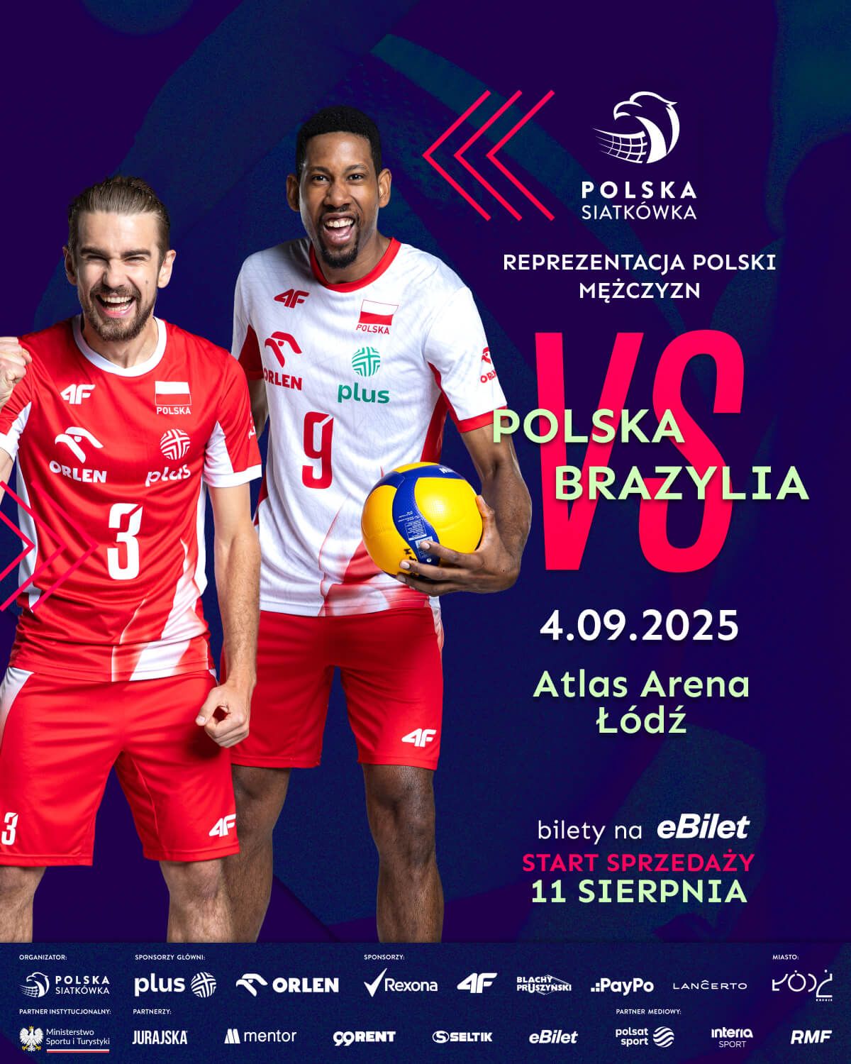 mecz towarzyski Polska - Brazylia w Łodzi.jpg
