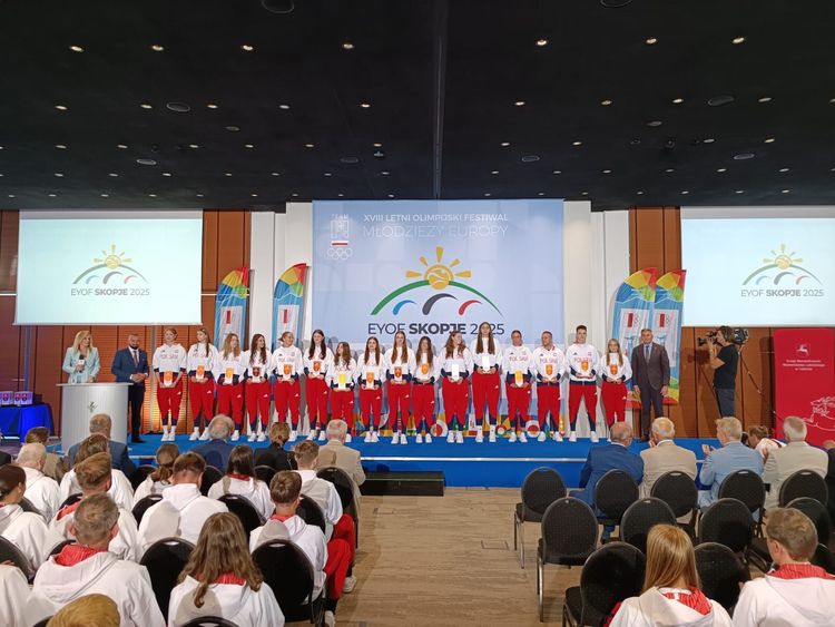 Ślubowanie reprezentacji Polski przed XVIII Letnim Olimpijskim Festiwalem Młodzieży Europy Skopje 2025