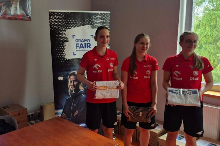 Kadra U16 dziewcząt na zgrupowaniu w Giżycku