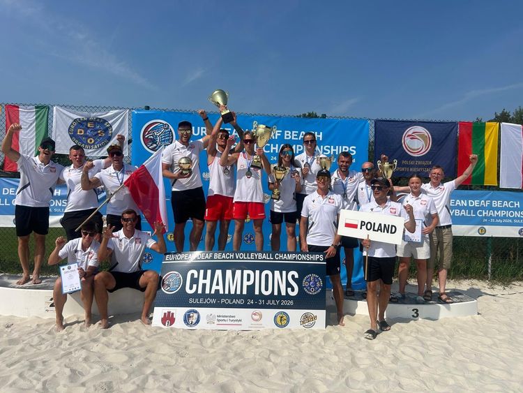 Jakub Klimik i Arkadiusz Kasprzyk Mistrzami Europy Niesłyszących w Siatkówce Plażowej!