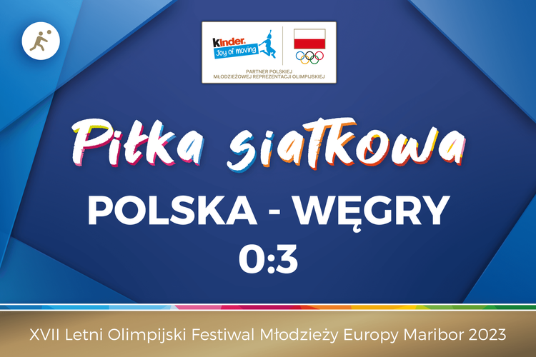 EYOF Maribor 2023: Polska - Węgry 0:3