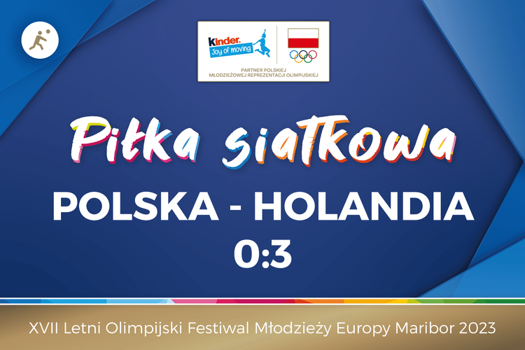 EYOF Maribor 2023: Polska - Holandia 0:3