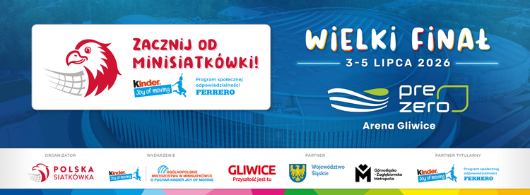Wielki Finał KINDER Joy of moving ponownie zawita do Gliwic! – KINDER Joy of moving Minisiatkówka