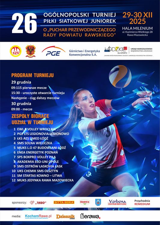 XXVI Ogólnopolski Turniej Siatkówki Juniorek w Rawie Mazowieckiej