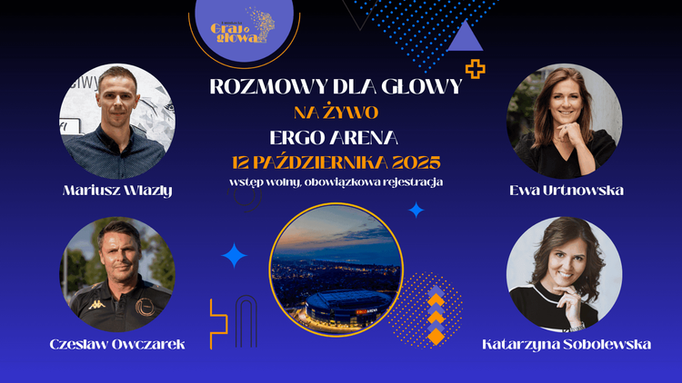 Wsparcie psychologiczne na wyciągnięcie ręki.  „Rozmowy dla Głowy na żywo” w ERGO ARENIE już 12 października