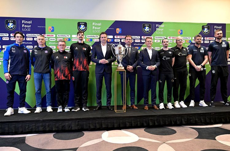 Konferencja prasowa przed Final Four CEV Ligi Mistrzów w Łodzi