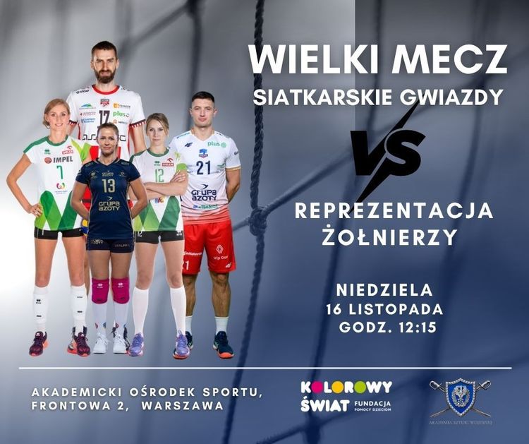 Zaproszenie na mecz charytatywny z gwiazdami siatkówki – gramy dla dzieci!